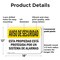 Signmission Facility Protected By Alarm Spanish OSHA Security Notice Sign, Plastic, 18in W x 12in L, 2PK OS-2PACK-SN-P-1218-L-11539 - alternate 2
